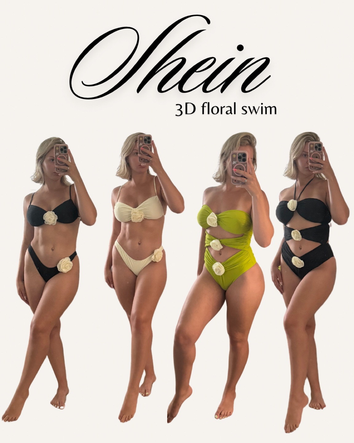 Shein 3D floral swim under $20! Wearing size Medium! 

#LTKswim #LTKSeasonal #LTKfindsunder50