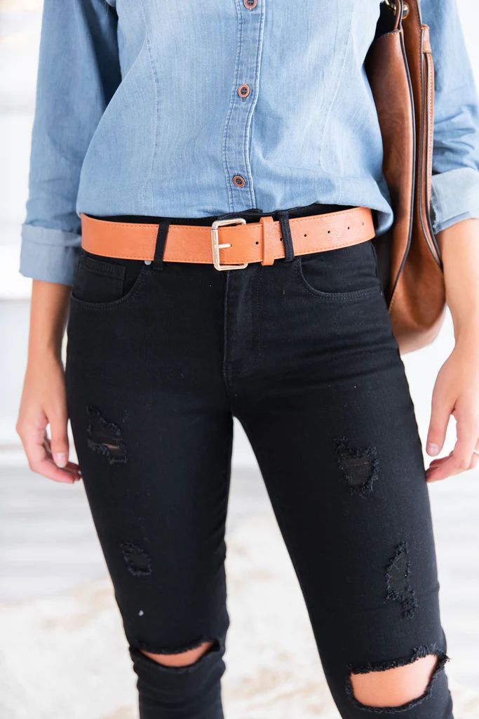 Love Is Easy Belt, Camel | The Mint Julep Boutique