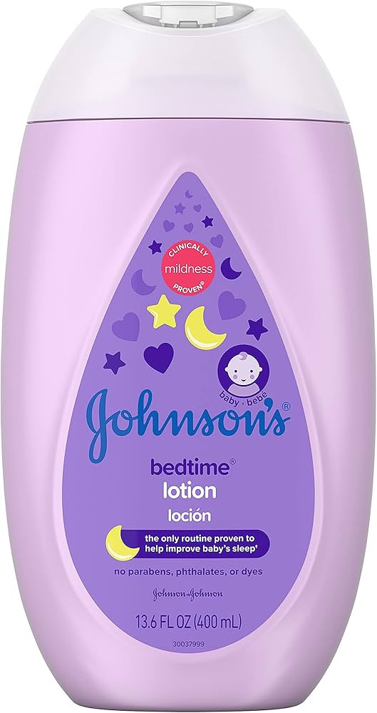 Johnson's Baby Bedtime Lotion with Natural Calm Essences Hypoallergenic & Paraben Free, 13.6 Flui... | Amazon (US)