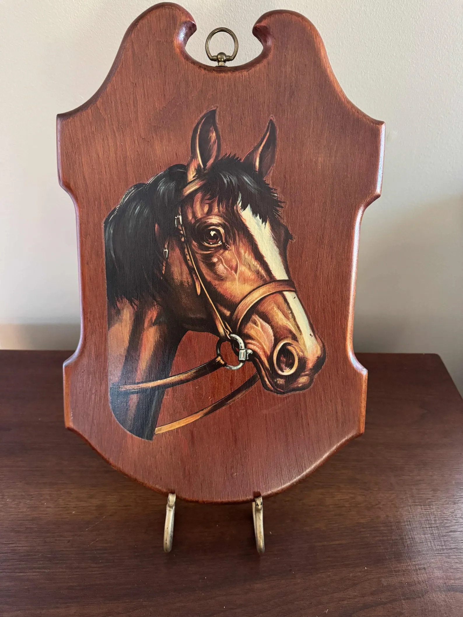 Vintage Wood Horse Art Wall Hanging | Rustic Farm Western Equestrian Decor | Etsy (US)