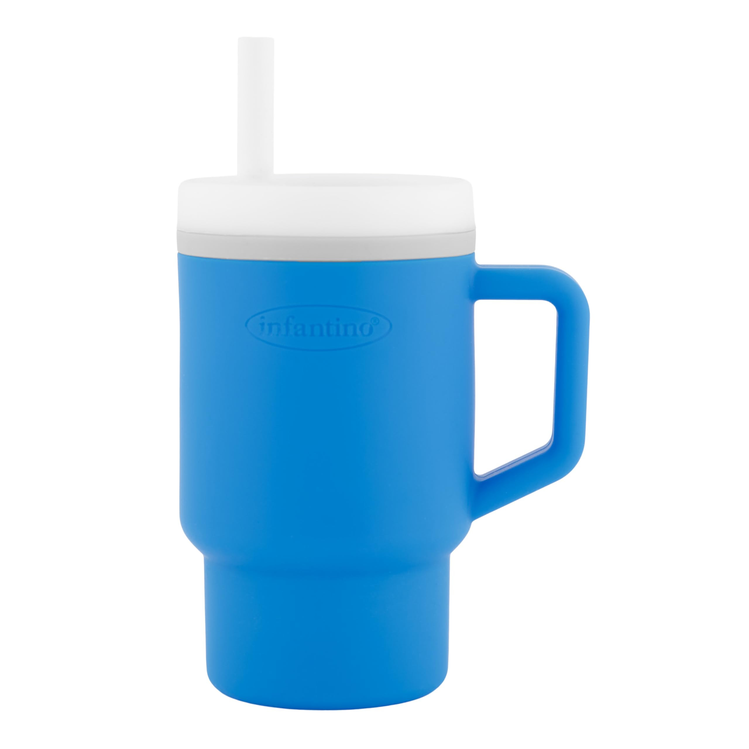 Infantino My 1st Tumbler, 9 Oz. Silicone Sippy Cup with Straw & Handle, Spill-Resistant Baby Cup ... | Amazon (US)