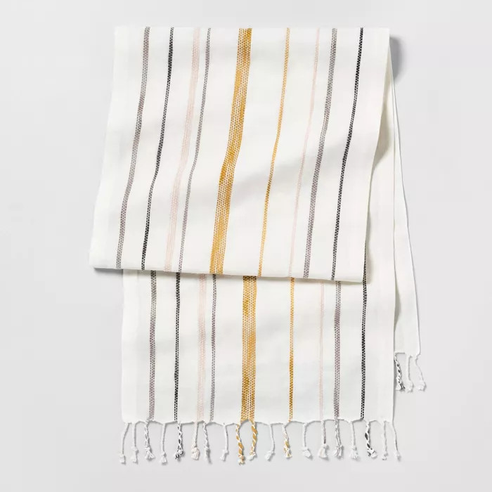 Stripe Oversized Runner - Sour Cream Multi Stripe - Hearth & Hand™ with Magnolia | Target