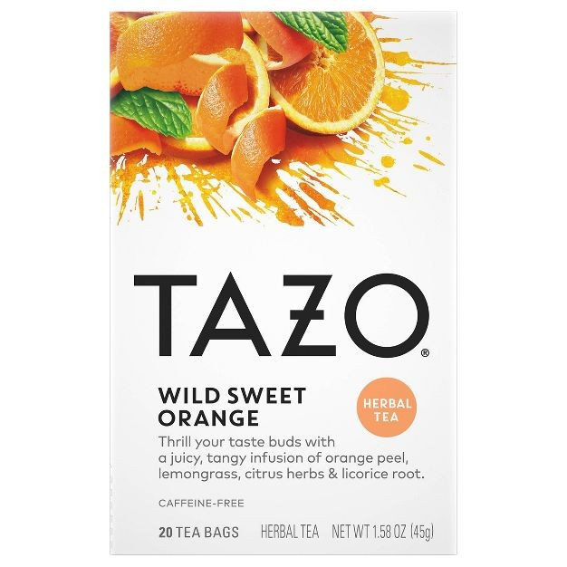 Tazo Wild Sweet Orange Caffeine-Free Herbal Tea - 20ct | Target