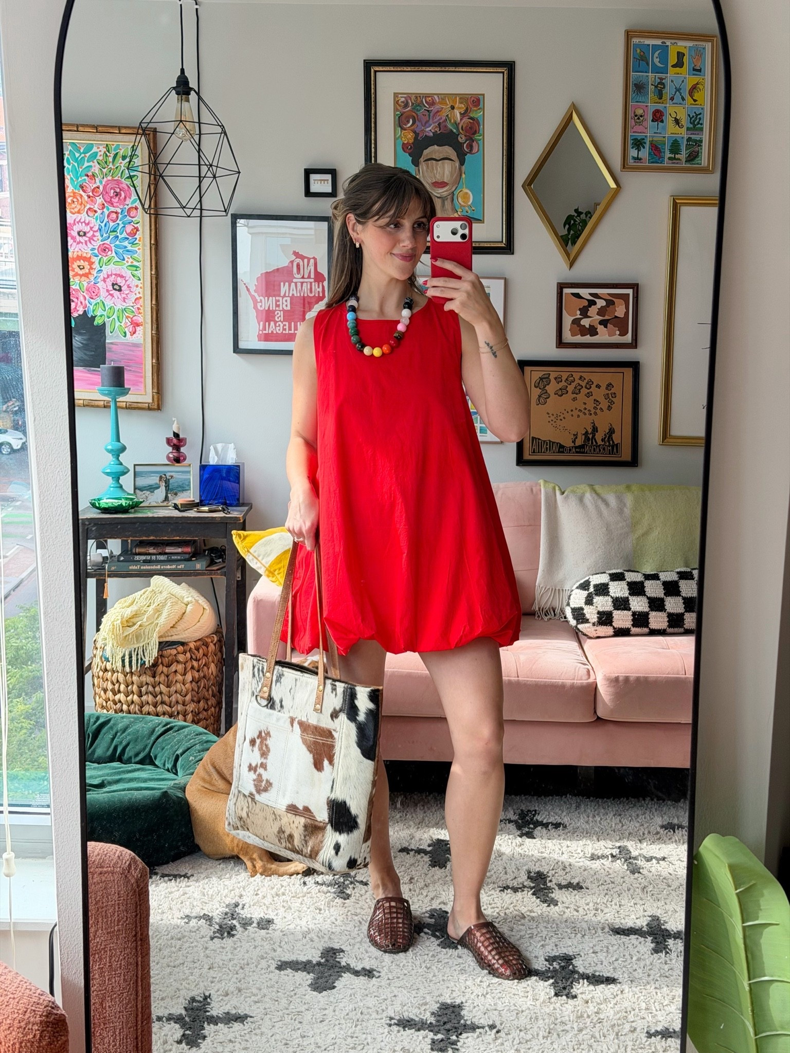 Love this little bubble hem dress!
I am in an XS

#freepeople #llny #lalumiereny #jellyshoes