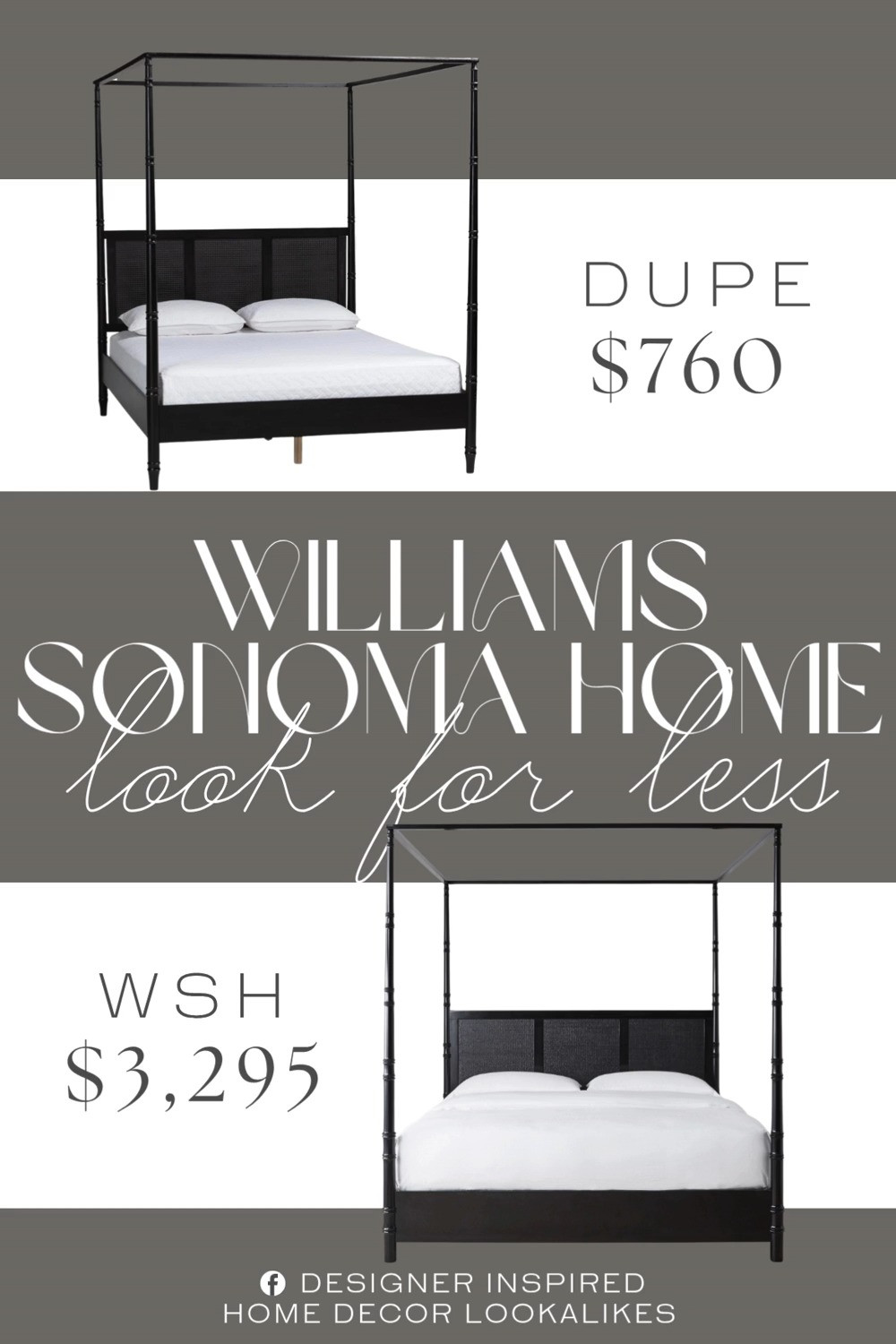 Inspired by Williams Sonoma Home Cane Poster Bed. Rattan Canopy Bed Frame. Woven Headboard Canopy Bed. Cane Canopy Bed. Transitional Wood Canopy Bed. Wicker Canopy Bed. Boho Canopy Bed Frame. Cane Bed Frame. 

Home more affordable option find copy cat similar look for less budget friendly affordable cheap cheaper beautiful pretty. Clearance sale coupon code discount code promo code luxury lookalike look a like Inspo inspiration inspired by idea ideas Love like these? I share multiple every day in my FB group.
#williamssonomainspired #canopybed #posterbed #canebed #rattanbed #wovenfurniture #furniturefinds #bedroominspo 

 #LTKHome