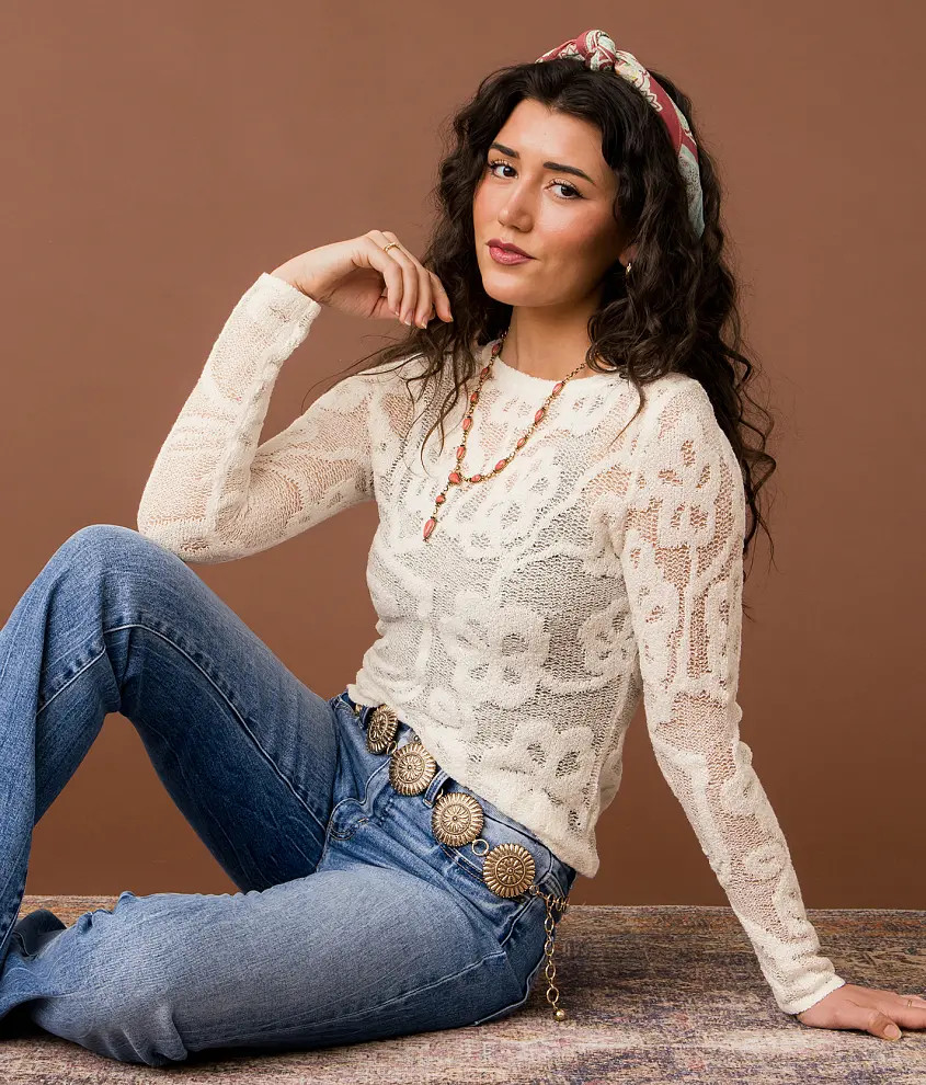 Floral Stitch Sweater | Buckle