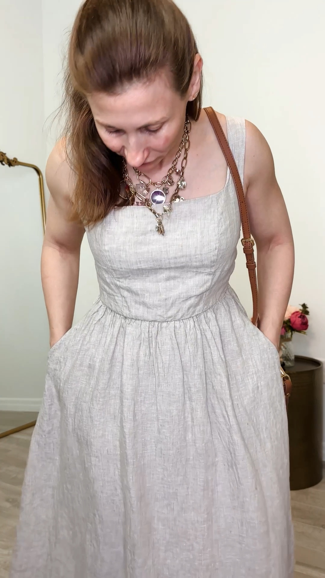 Petite friendly spring to summer linen dress for your capsule wardrobe (comes in a few different colors) @Quince 

#LTKootd #LTKPetite #LTKOver40