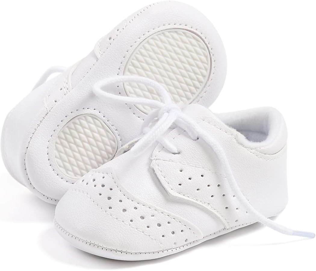 Baby Boys Girls Shoes Soft Sole Infant Moccasins Oxford Loafers Newborn Crib Shoes Anti-Slip Todd... | Amazon (US)