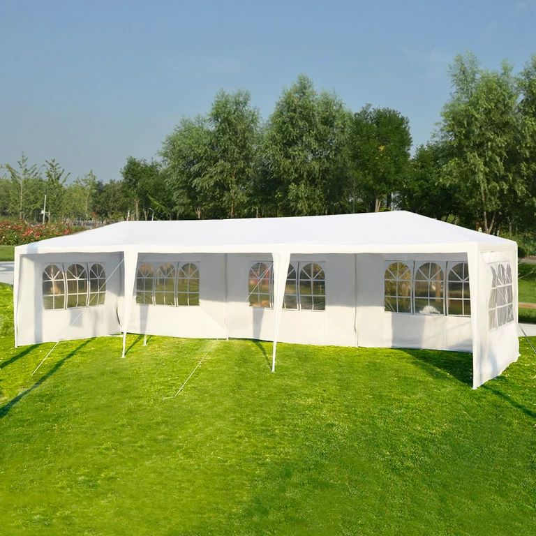 Costway 10'x30' Party Wedding Outdoor Patio Tent Canopy Heavy duty Gazebo Pavilion Event | Walmart (US)