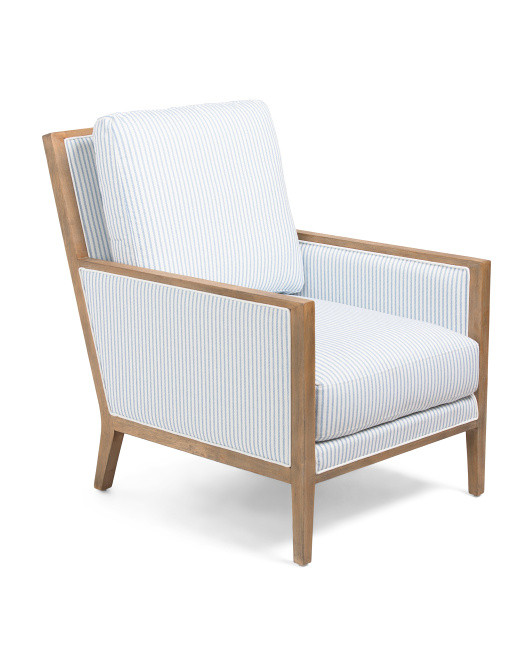 28x37.75 Solid Wood Frame Celia Accent Chair | TJ Maxx