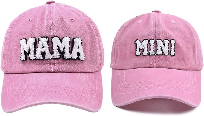 Mama and Mini Hats, Mommy and Me Hat, Mother Daughter Cap, Mom and Baby Matching Gift, Parent-Chi... | Amazon (US)