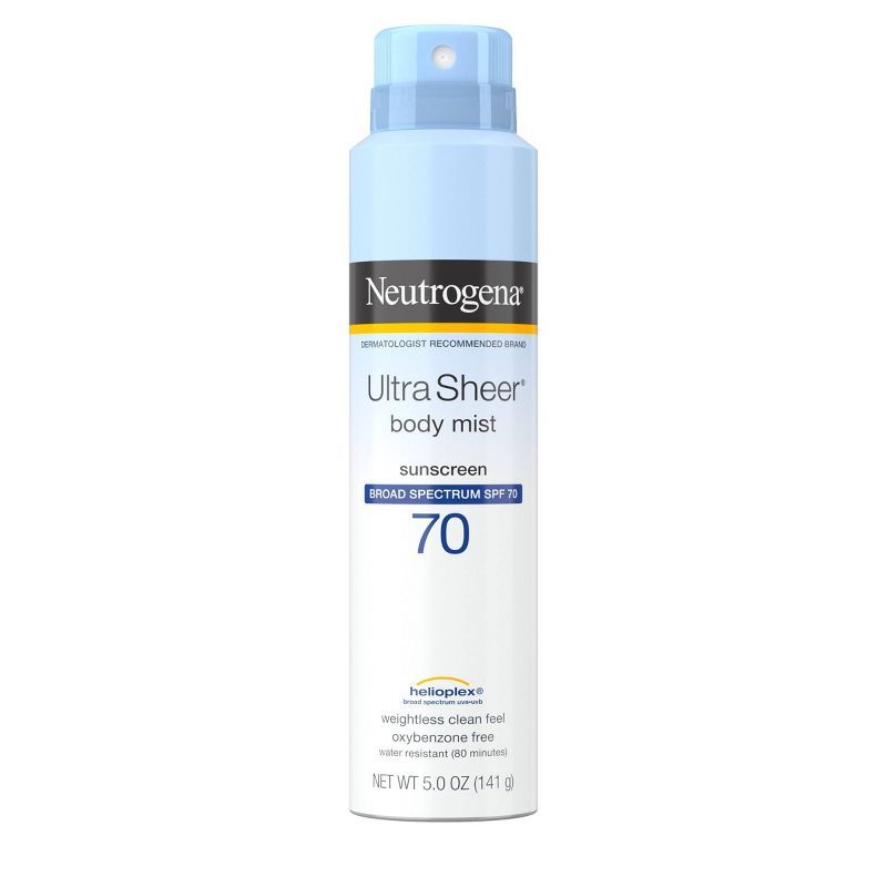Neutrogena Ultra Sheer Sunscreen Spray - SPF 70 - 5oz | Target