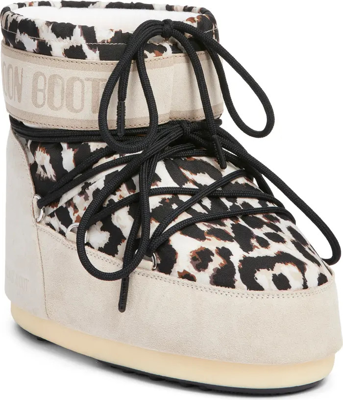 Icon Low Water Repellent Leopard Print Boot (Women) | Nordstrom