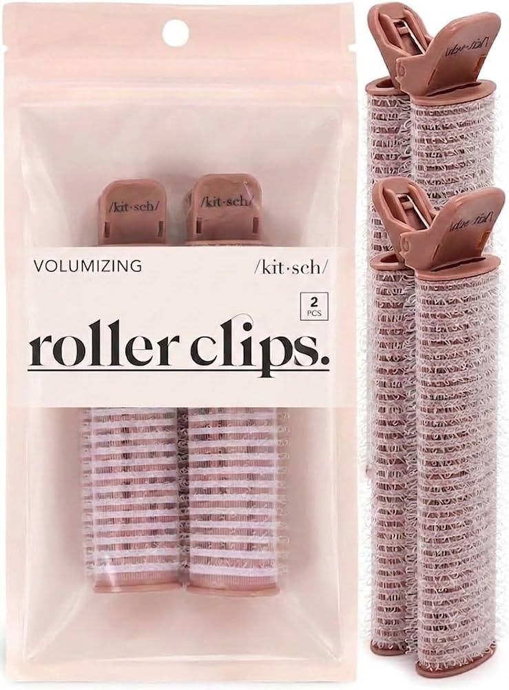 Kitsch Ceramic Volumizing Hair Clips For Styling for Women - 2pc Terracotta | Amazon (US)