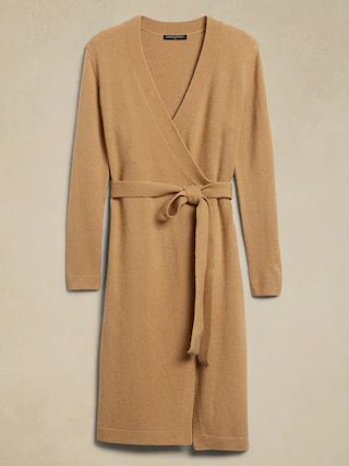 Wrap Knee-Length Sweater Dress | Banana Republic Factory