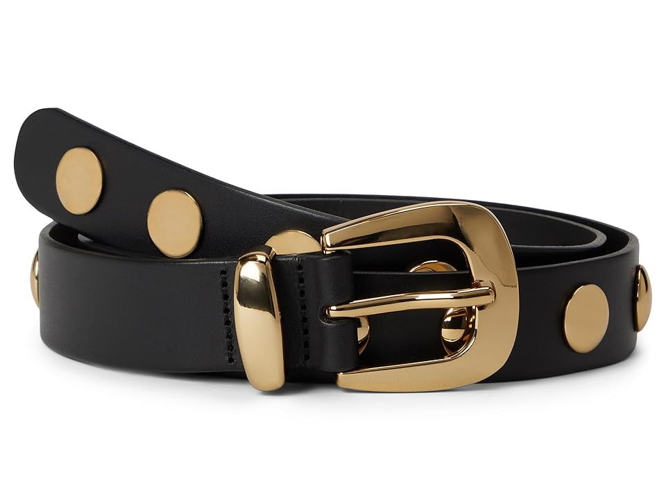 Madewell Clean Western Women's Belt Women's Belts True Black Multi/Gold : 2XL, Leather/Suede | Zappos