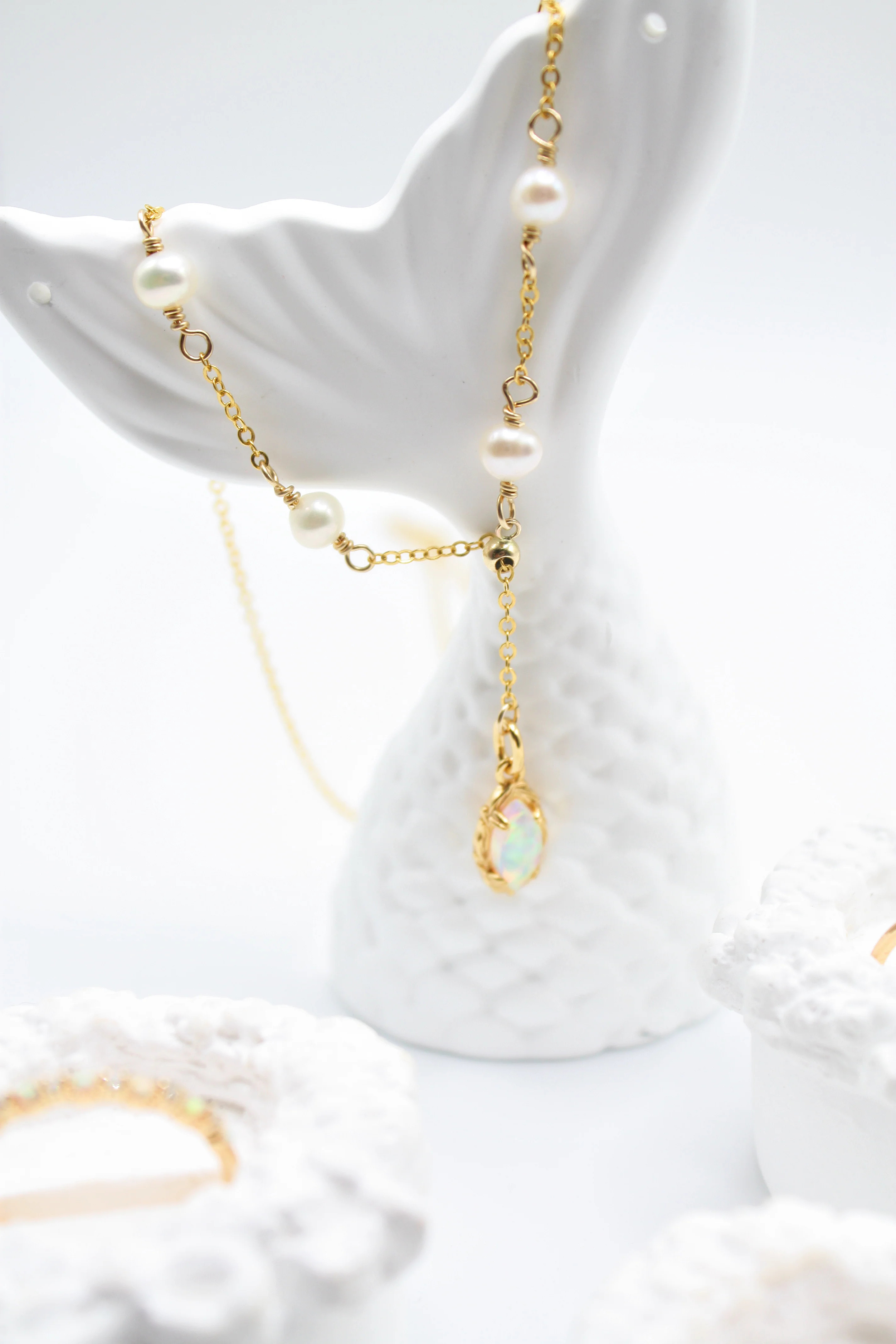 Lumina Opal Necklace - 14K Gold Filled Jewelry by Apelila | Apelila Jewelry