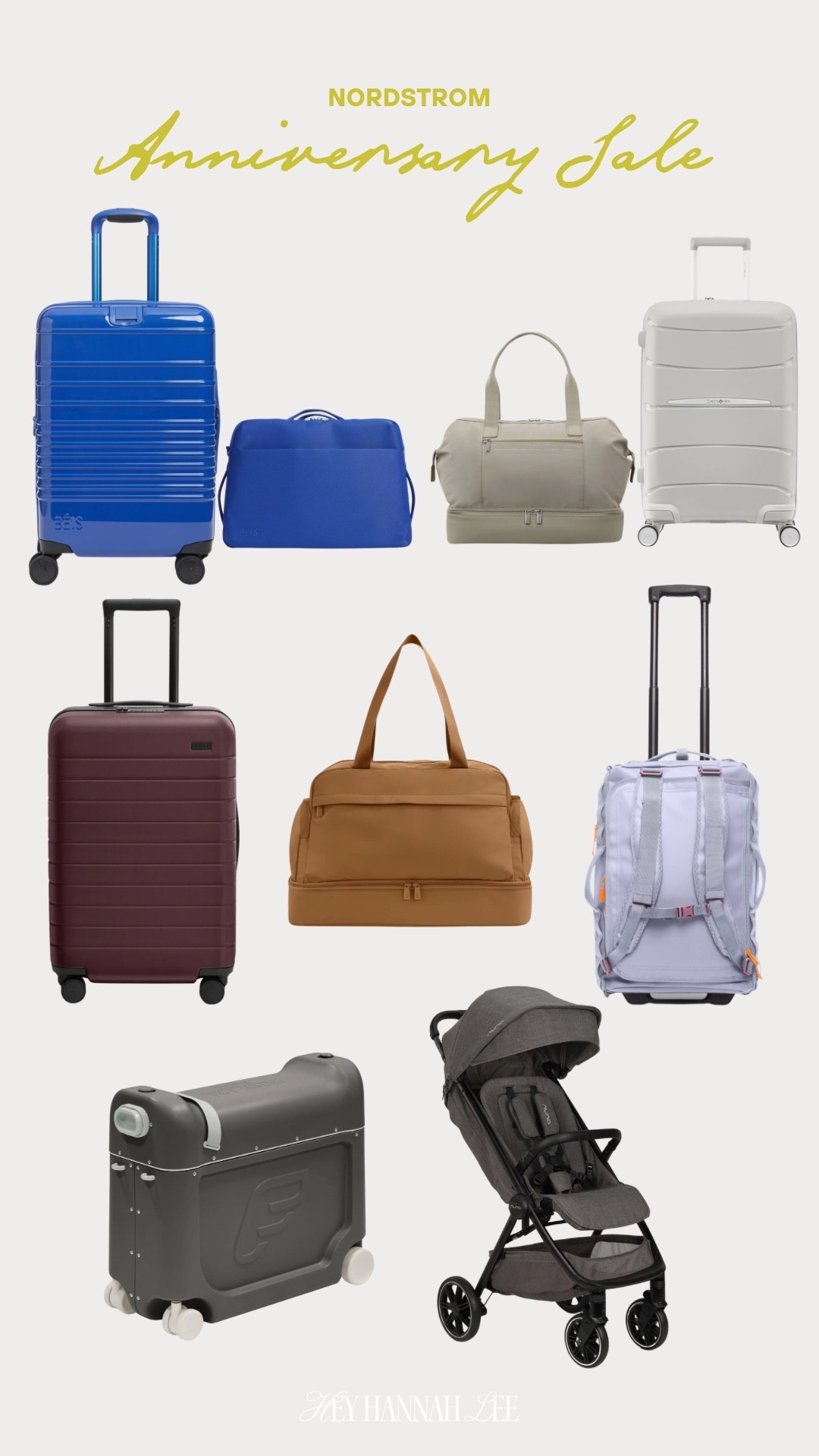 My travel picks from Nordstrom’s Anniversary Sale!! ✈️🚗🌆🧳
beis luggage, away luggage, carry on suitcase, travel stroller, kids ride on suitcase

#LTKTravel #LTKSaleAlert