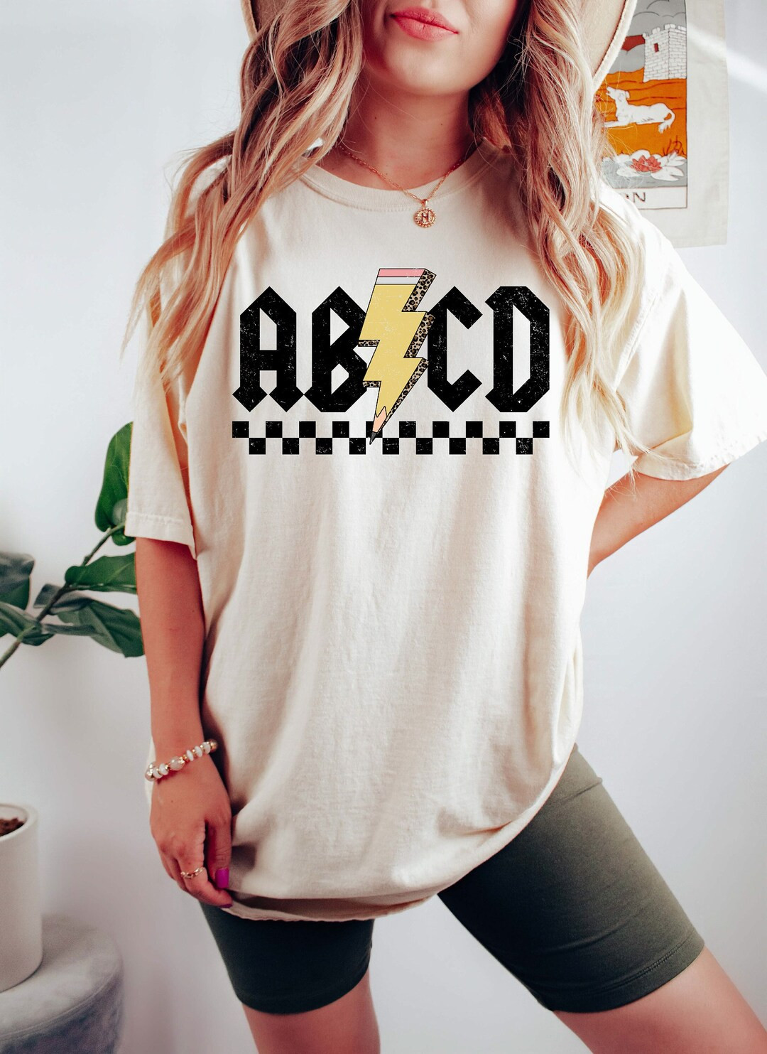 Comfort Colors® Retro ABCD Teacher Shirt, Kindergarten Teacher Shirt, Back to School, Elementary... | Etsy (US)
