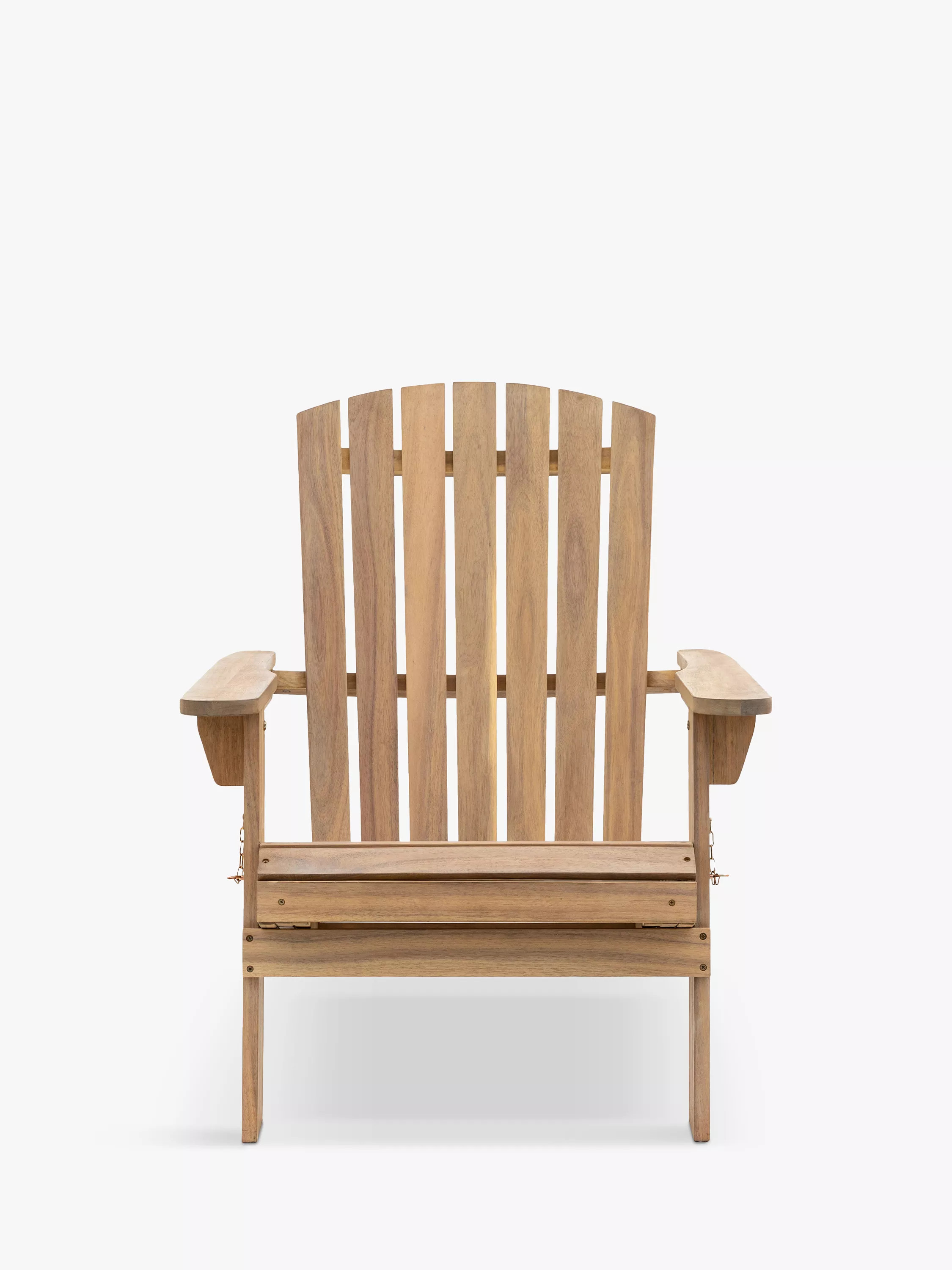 Gallery Direct Aspri Acacia Wood Garden Lounge Chair with Pull-Out Footstool, Natural | John Lewis (UK)