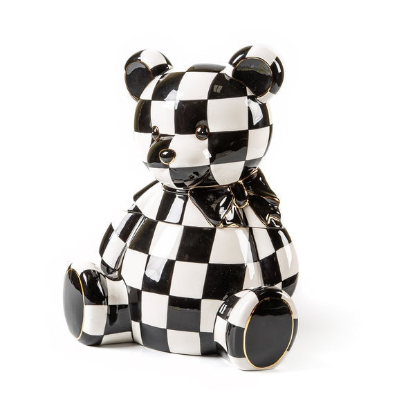 MacKenzie-Childs Courtly Bear Cookie Jar | MacKenzie-Childs