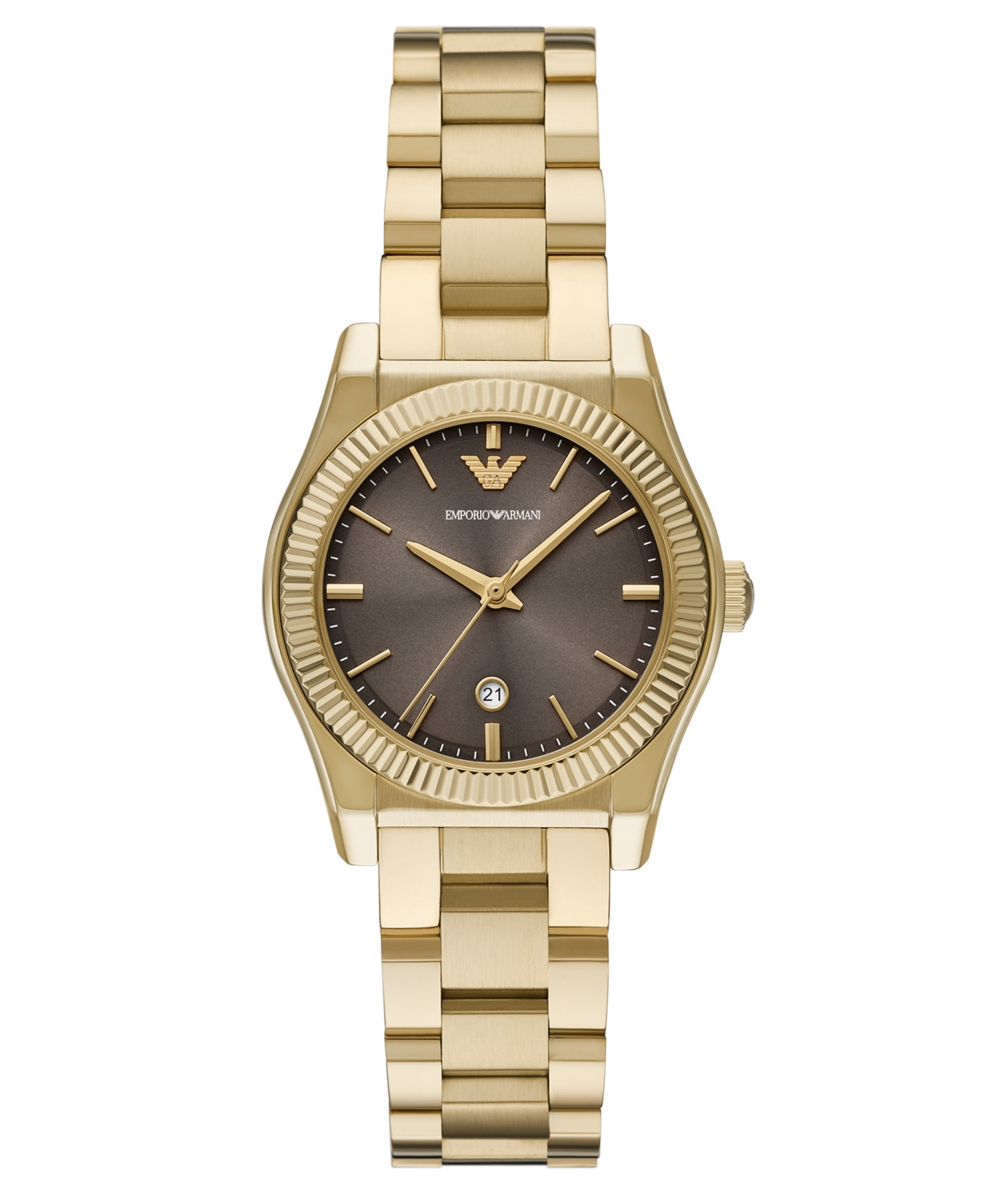 Emporio Armani Women's Gold-Tone Stainless Steel Bracelet Watch 32mm - Gold | Macy's