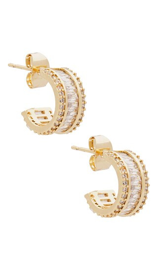 Sallie Earrings in Clear | Revolve Clothing (Global)