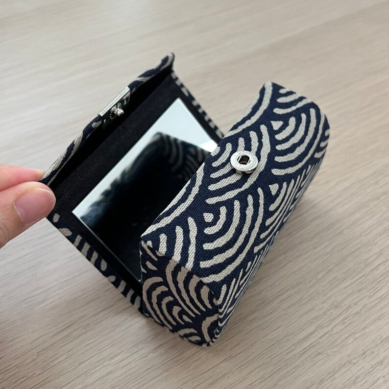 Handmade Printed Cotton Double Lipstick Case With Mirror Women Makeup Accessory Cases Birthday Pr... | Etsy (US)