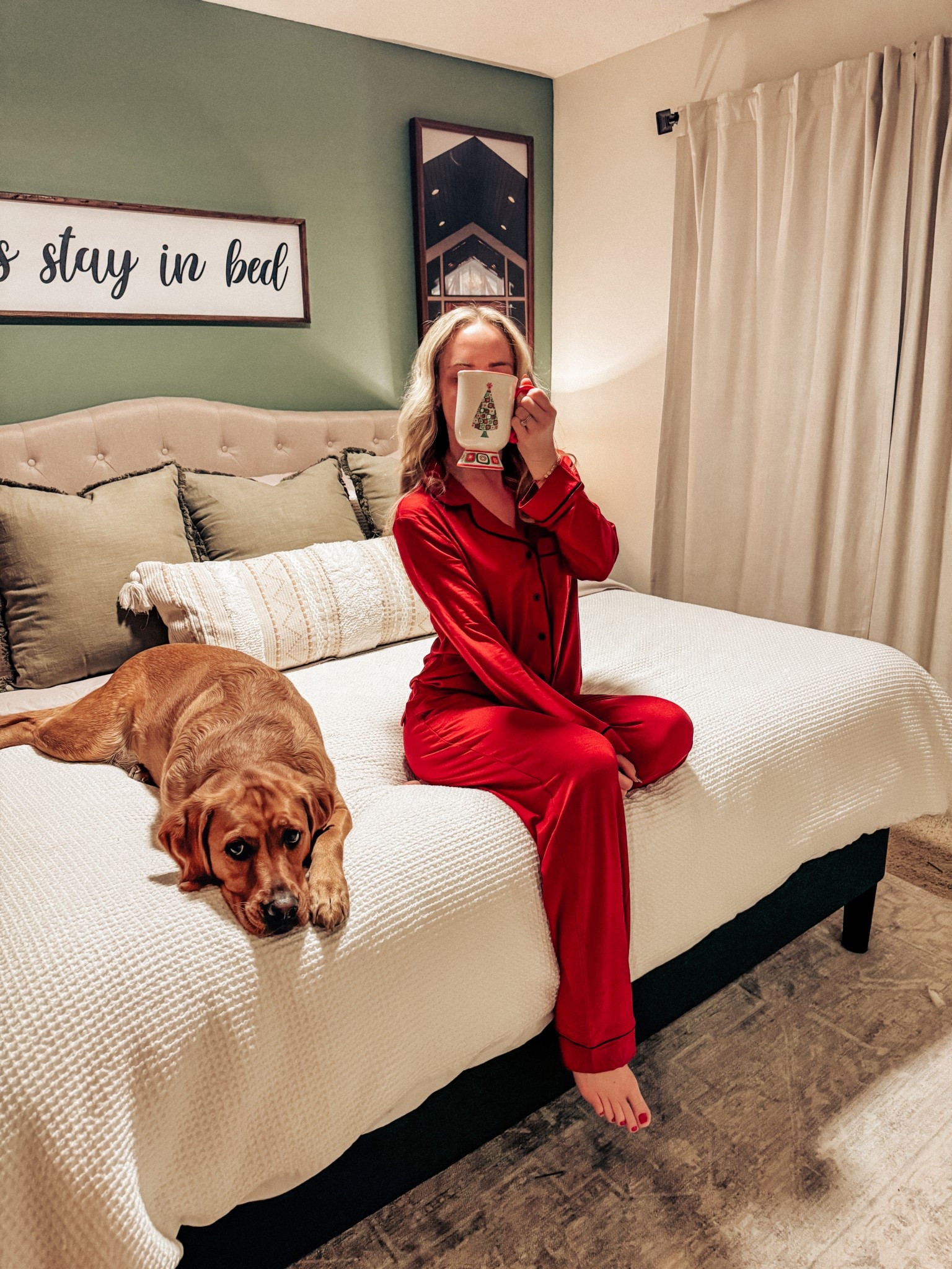 Wearing a small in the pajamas! They run slightly oversized 

Target / pajamas / pajama sets / Christmas pajamas / winter pajamas / red / sleepwear 

#LTKHoliday #LTKFindsUnder50 #LTKPetite
