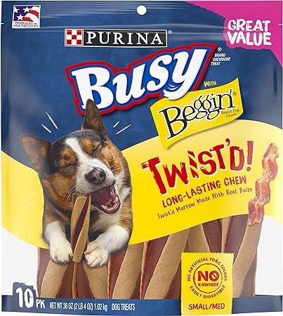 Purina Busy with Beggin' Twist'd Rawhide Free Dog Chew Dog Treats | Amazon (US)