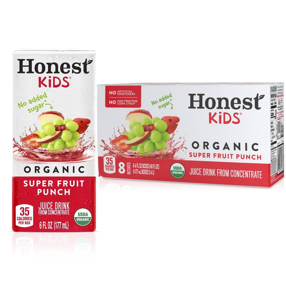 Honest Kids Organic Fruit Punch Juice Drink - 8pk/6 fl oz Boxes | Target