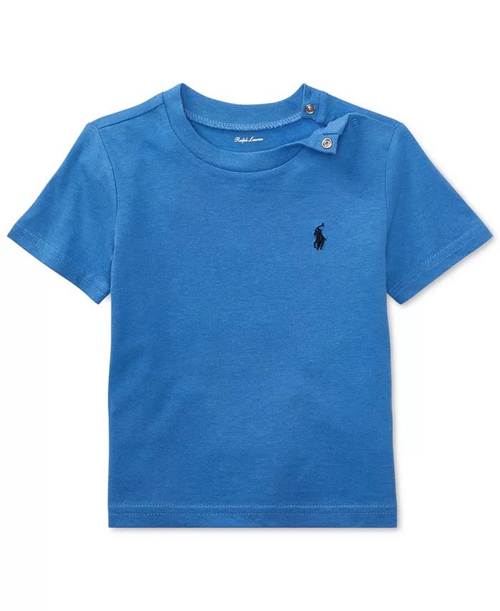 Baby Boys Cotton Crewneck Embroidered Pony T-Shirt | Macy's