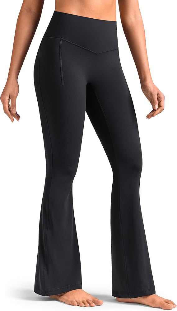 Colorfulkoala Dreamlux No Front Seam Mini Flare Leggings for Women with Pockets 27.5"/29.5"/31.5"... | Amazon (US)