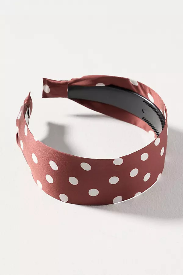 Wide Satin Headband | Anthropologie (US)