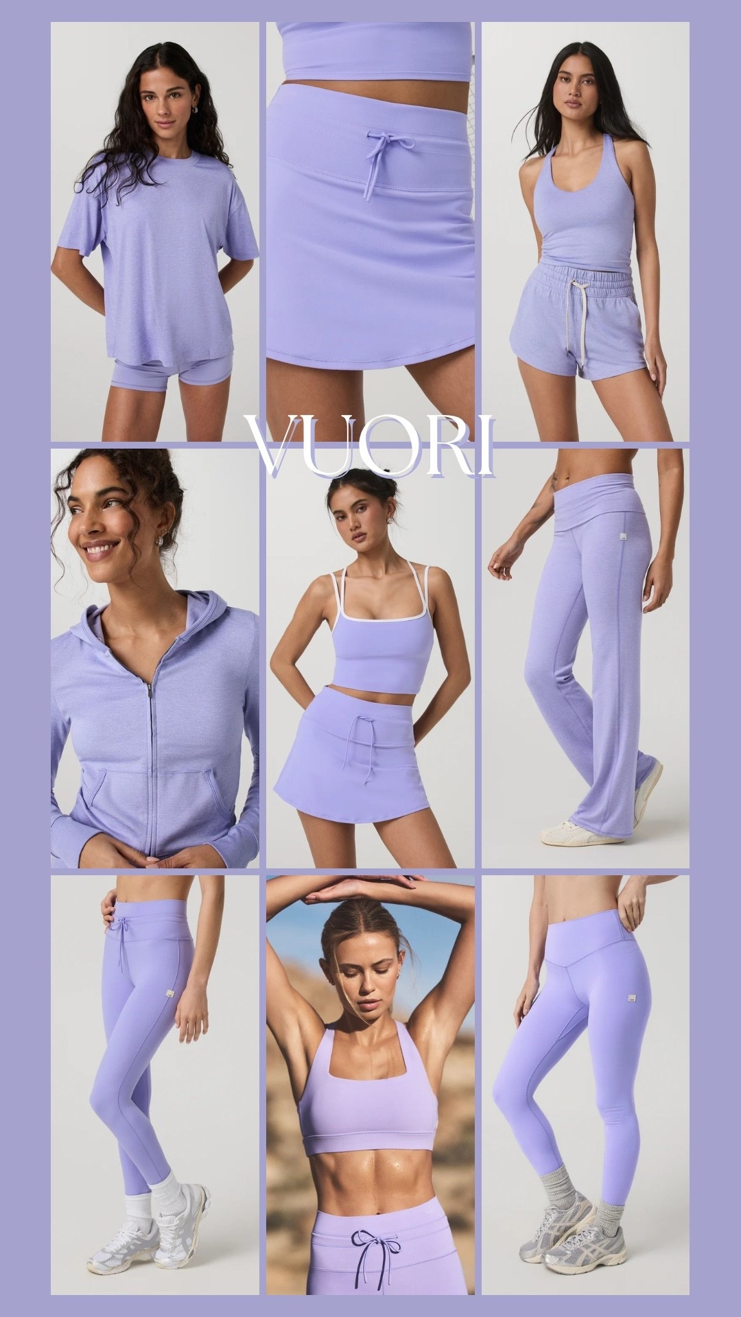 New Hyacinth color @Vuori US 💜 Looks perfect for summers! ☀️✨ 

Beasummer / style / athletic wear