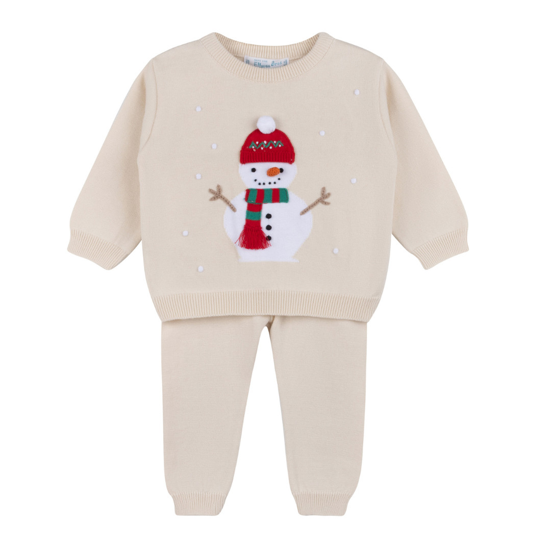 Boys Holiday Snowman Knit Set | Feltman Brothers