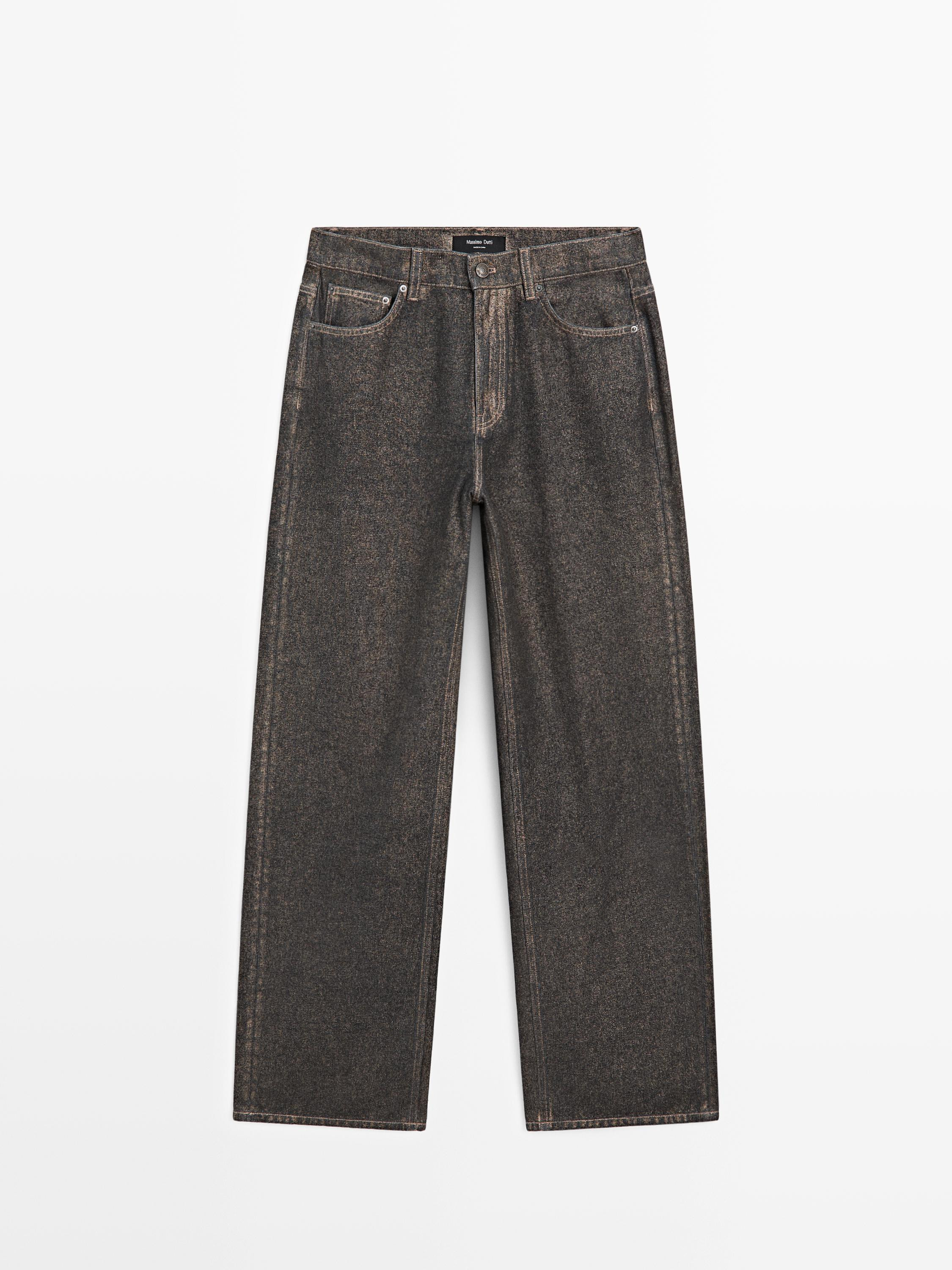 Straight-leg jeans: straight silhouette from the waist to ankle, with no additional leg adjustmen... | Massimo Dutti UK