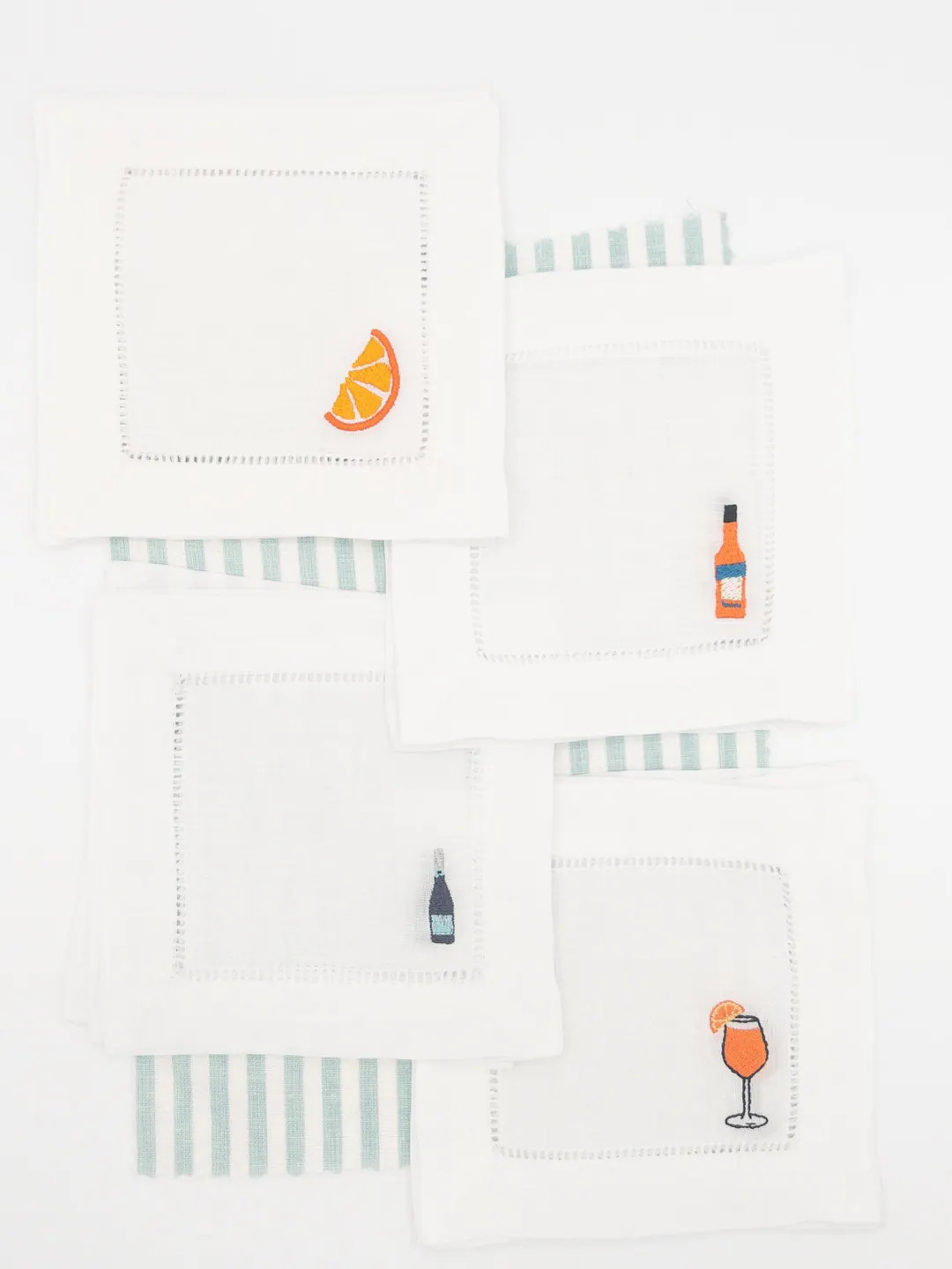 Aperol Spritz Embroidered Cocktail Napkin Set – Linen Bar Decor - Etsy | Etsy (DACH)