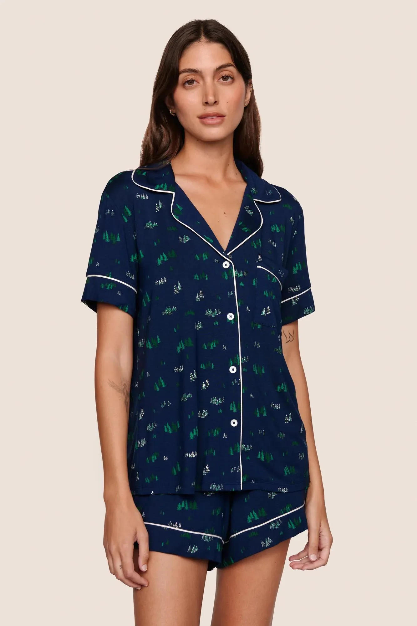 Gisele Printed TENCEL™ Modal Relaxed Short PJ Set | Eberjey