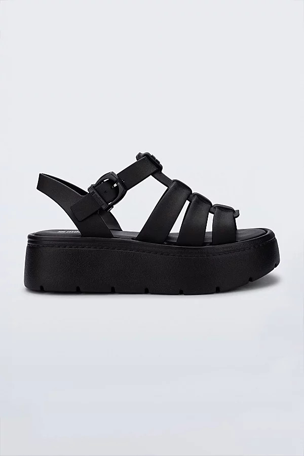 Melissa Up Jelly Platform Fisherman Sandal in Black, Women's at Urban Outfitters | Urban Outfitters (US and RoW)