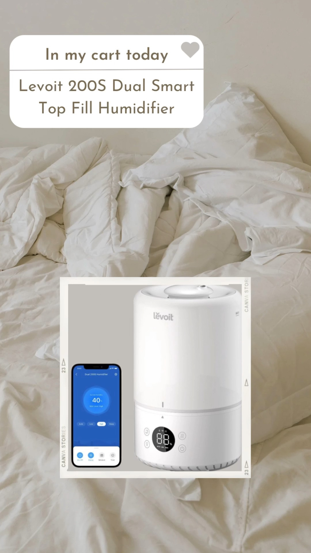 So excited to get this humidifier! Reviews online are great! Levoit 200s Dual Smart Humidifier. Cool mist and you can add essential oils to it too. 

#LTKhome #LTKunder100 #LTKfamily