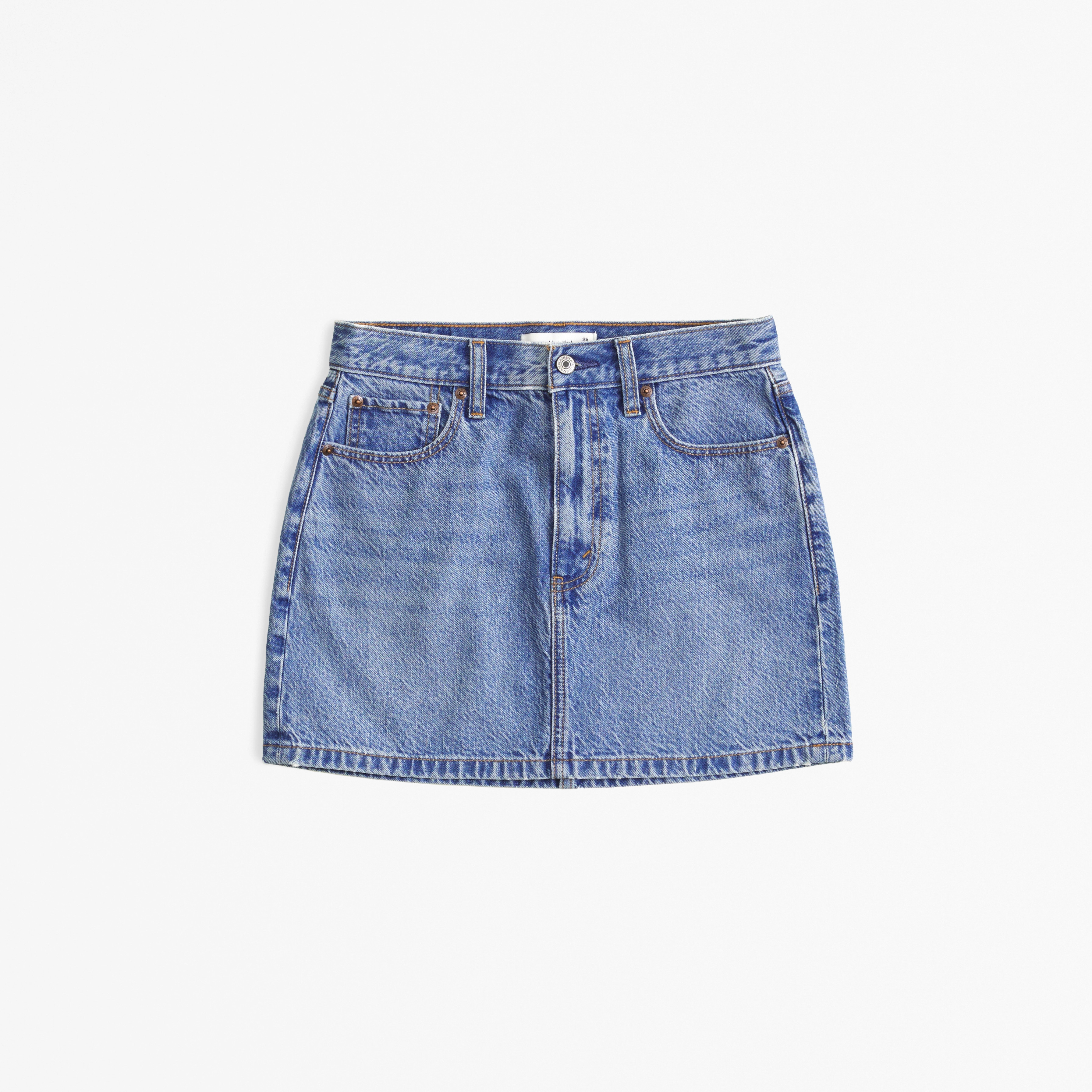 Denim Mini Skirt | Abercrombie & Fitch (US)