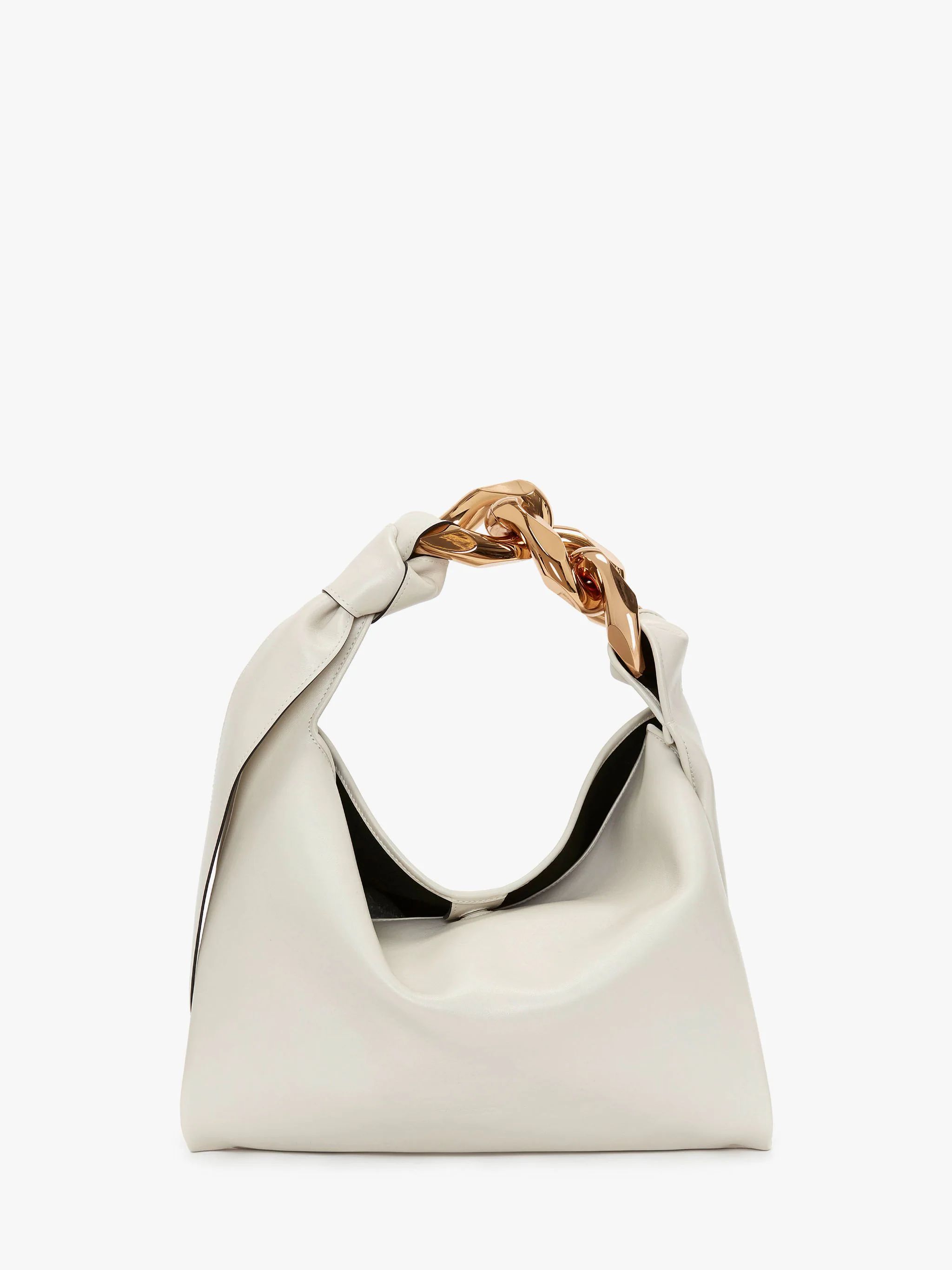 SMALL CHAIN HOBO - LEATHER SHOULDER BAG in [object Object] | JW Anderson | JW Anderson