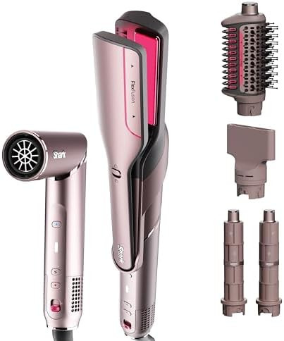 Shark FlexFusion Hair Straightener & Powerful Hair Dryer with Fusion Hair Brush, Ceramic Air Styl... | Amazon (US)