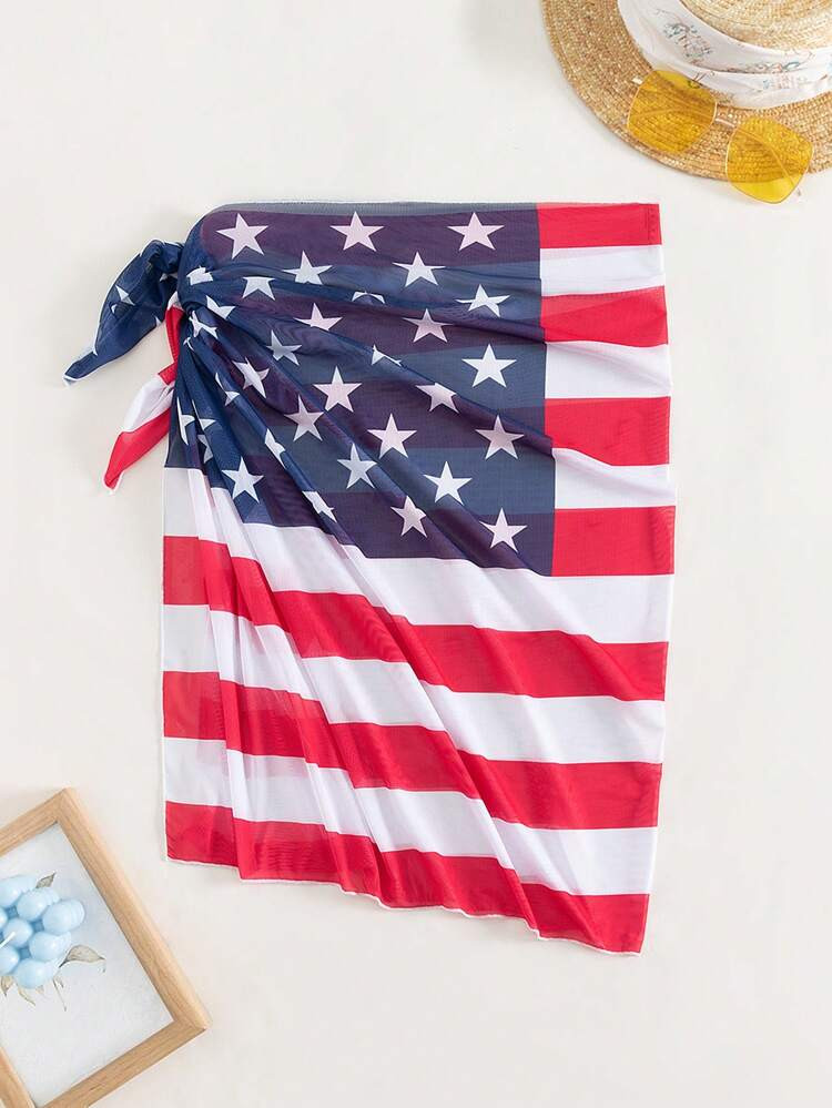 American Flag Print Cover Up
       
              
              $6.99        
    (53)
        ... | SHEIN