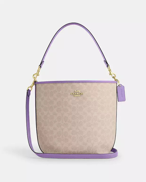 City Large Bucket Bag In Signature Canvas | Coach Outlet US