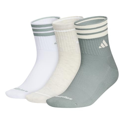 adidas Cushioned Sport High Quarter Socks 3-Pairs Durable & Comfortable | Amazon (US)