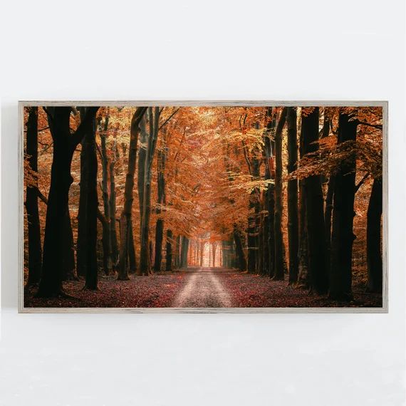 Samsung Frame TV Art Autumn Trees Wall Art Autumn Wall - Etsy | Etsy (US)