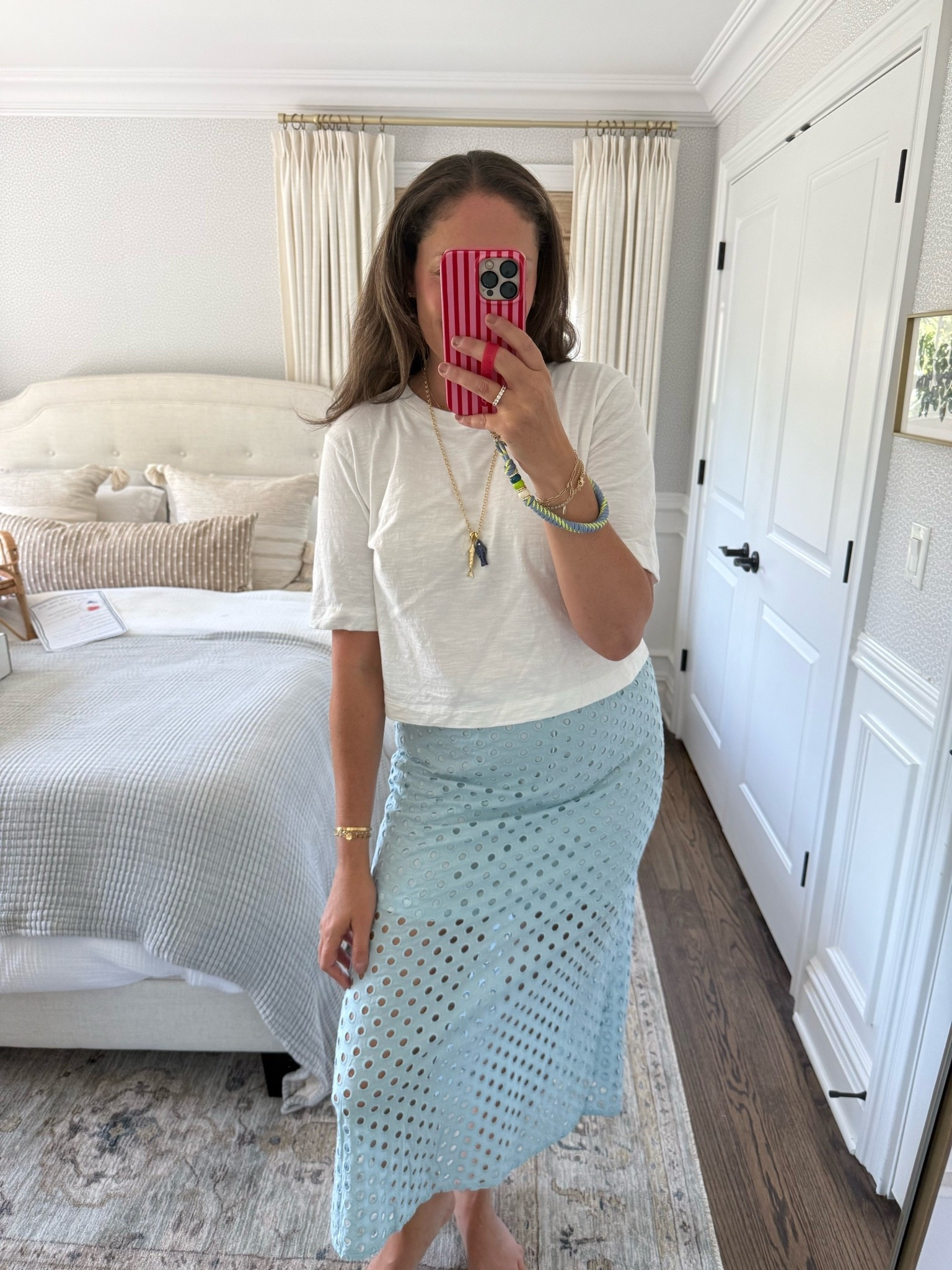 You’d never guess that this summer skirt was from Amazon! I own the more expensive version too and they’re truly almost identical… this one comes in more colors and is so affordable! Love it paired with a simple tee (and this fish necklace!!)

#LTKootd #LTKdayinmylife #LTKOver40