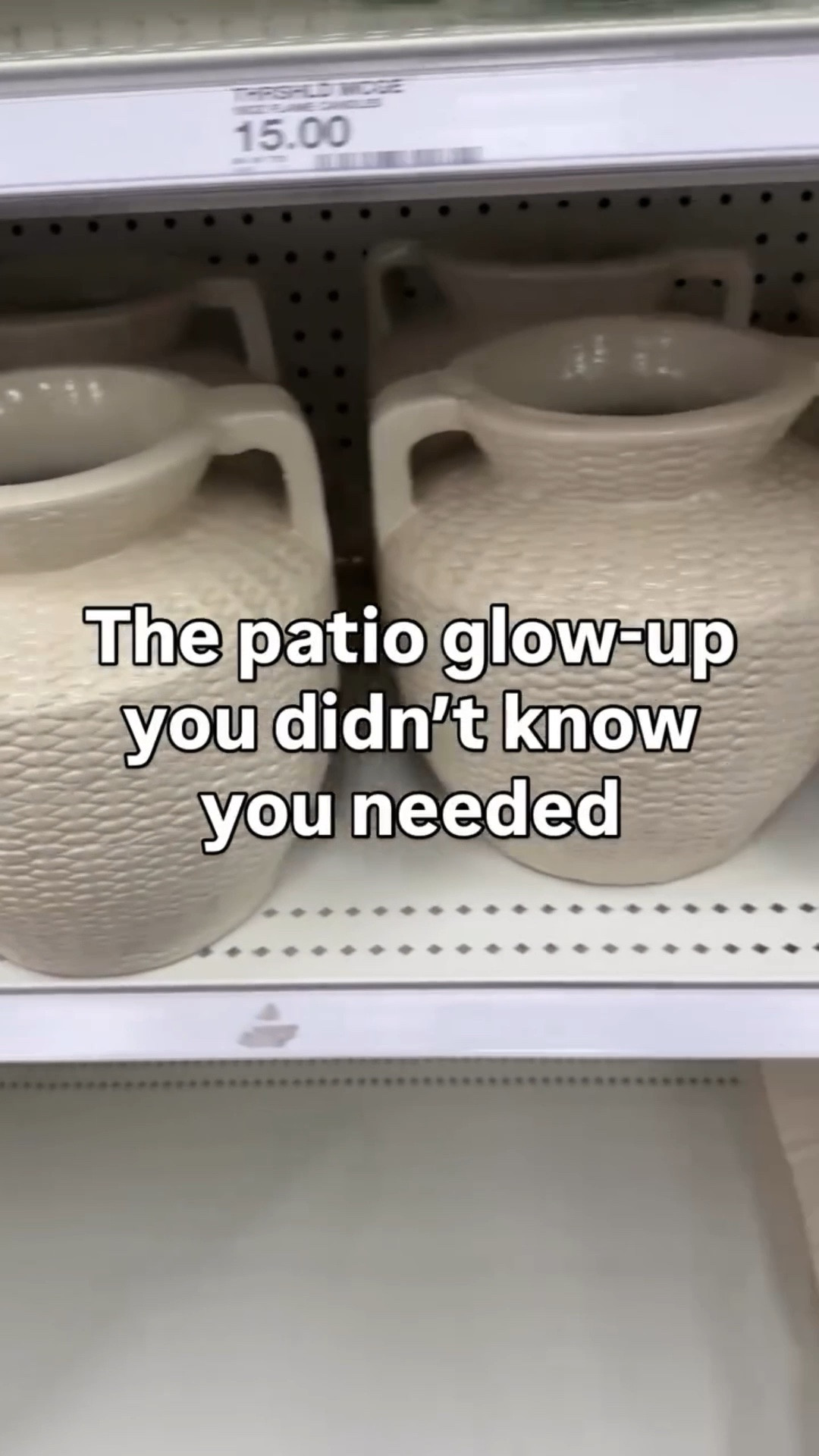 If your outdoor space has been feeling a little almost there, this is your sign to give it a fast aesthetic reset @target #ClubTarget #TargetPartner #TargetOutdoorLiving

This @target patio haul is all about easy layering with ceramic vases, soft candlelight, and decorative boxes that instantly make your backyard or patio feel styled instead of unfinished. 

The neutral tones and textured pieces inspired by Threshold designed with Studio McGee create that calm elevated look in just a few minutes.

It proves you do not need a full redesign. A few intentional decor swaps can completely shift the mood for summer evenings, hosting, or slow mornings outside with coffee.

Follow @sparklinginstyle for more easy home finds that look high end on a budget.

#TargetFinds #PatioDecor OutdoorLiving HomeDecorIdeas SummerDecor

Target patio decor, outdoor styling ideas, Threshold Studio McGee decor, affordable backyard refresh, summer patio setup, neutral home decor, outdoor candle decor, aesthetic patio styling